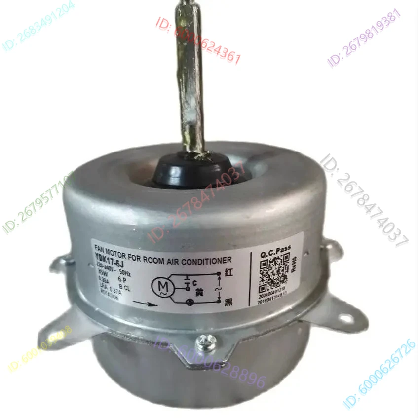 

new for air conditioner motor YDK-020S62213-03 YDK17-6J DB31-00220A Fan motor good working