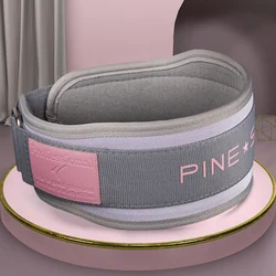 Cinturón de levantamiento de pesas para gimnasio, Protector Lumbar para entrenamiento de culturismo, mancuernas, color rosa y verde