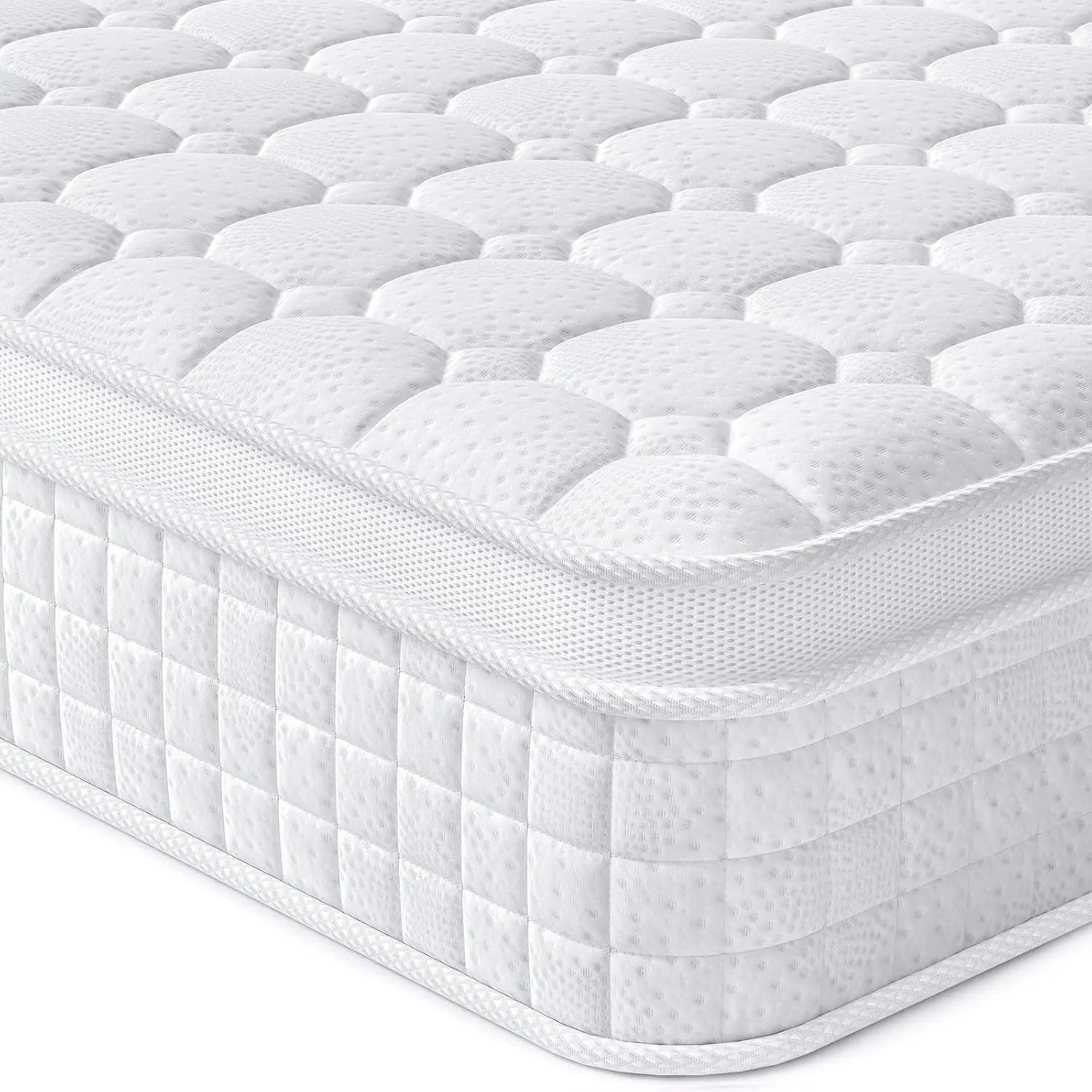 10 Inch Multilayer Hybrid Queen Mattress - Multiple Sizes & Styles Available, Ergonomic Design with Memory Foam and Po