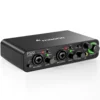 MAONO-PS22 PC 用 USB オーディオインターフェイス、60dB プロプリアンプ、24 ビット 192kHz、PC およびスマートフォン用デュアル USB インターフェイス、ホームレコーディング、音楽制作、ギター、ポッドキャスト、ストリーミング用のルーティングソフトウェア 1