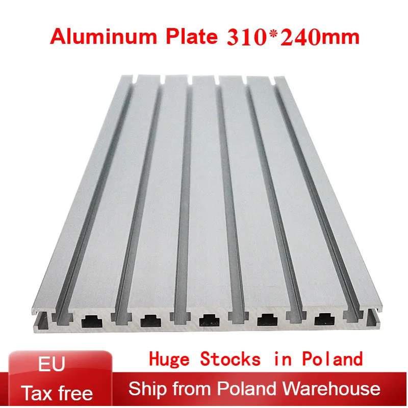 T Slot Aluminum Profiles Extrusion Frame 310x240mm Table Top Aluminum Alloy 930x240mm Aluminum Plate 625x240mm for CNC Machine