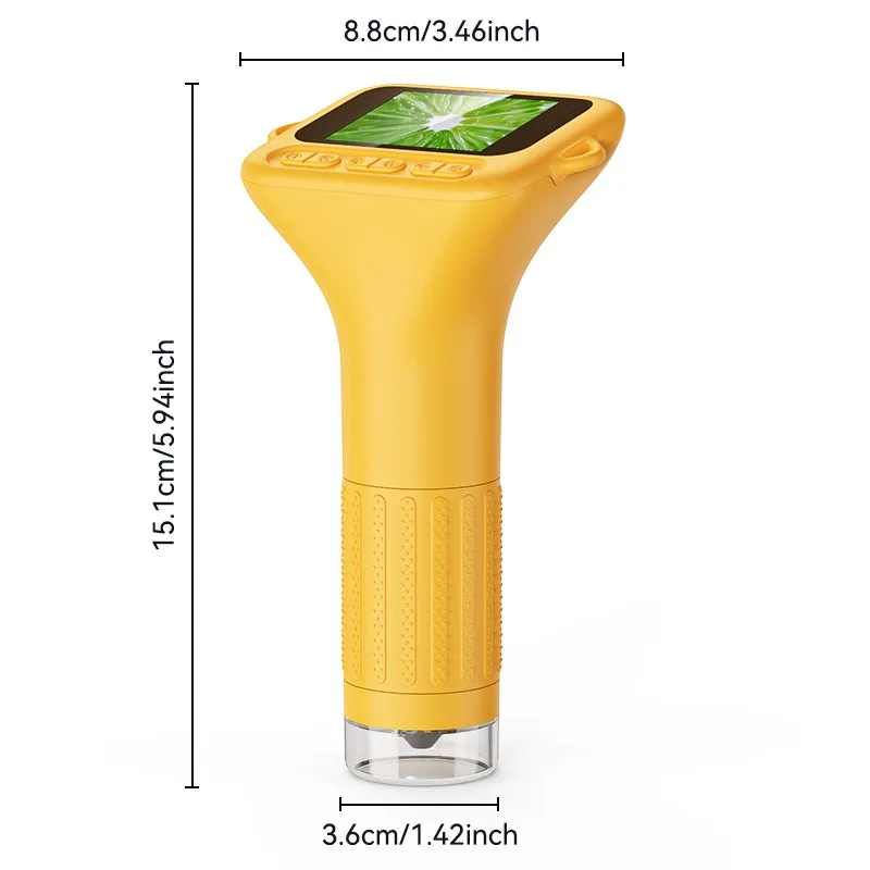 Handheld 2 inch electron microscope high definition imaging research exploration of primary school students toy miniature