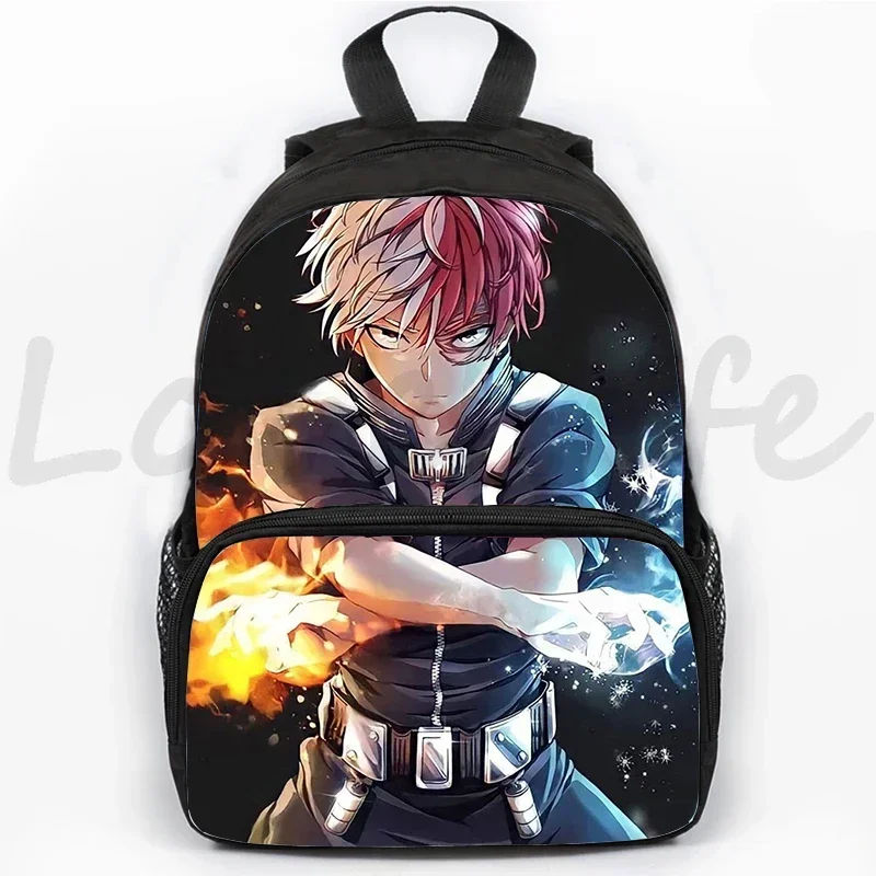 Ransel Anime My Hero Academia untuk Anak Laki-laki Tas Kapasitas Besar 16 Inci untuk Perjalanan Olahraga Portabel Tas Sekolah Siswa Tas Buku Anak