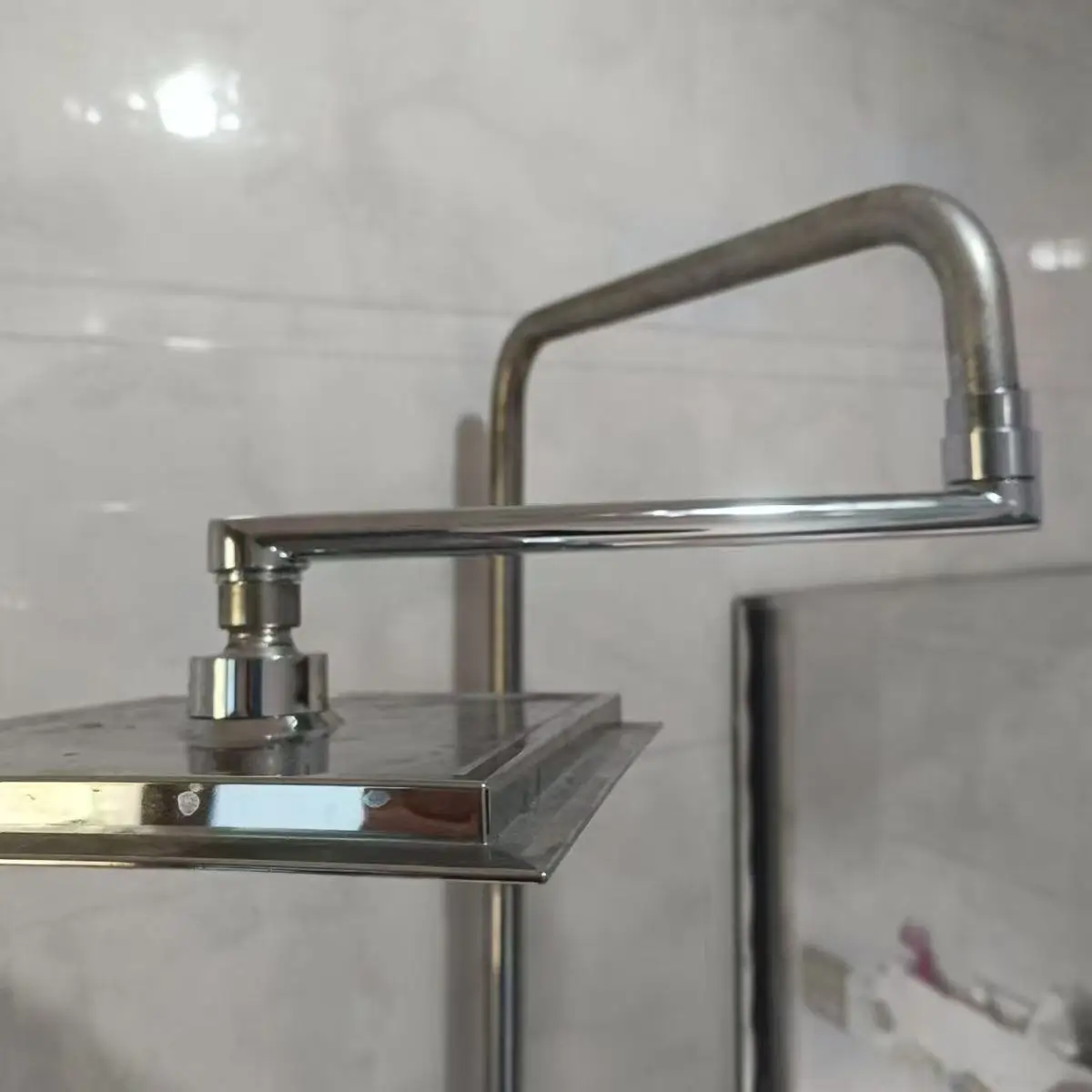 Shower Head Top Spray Extension Swivel Rod Stainless Steel Material G1/2 Connector 15/20/25/30/35CM