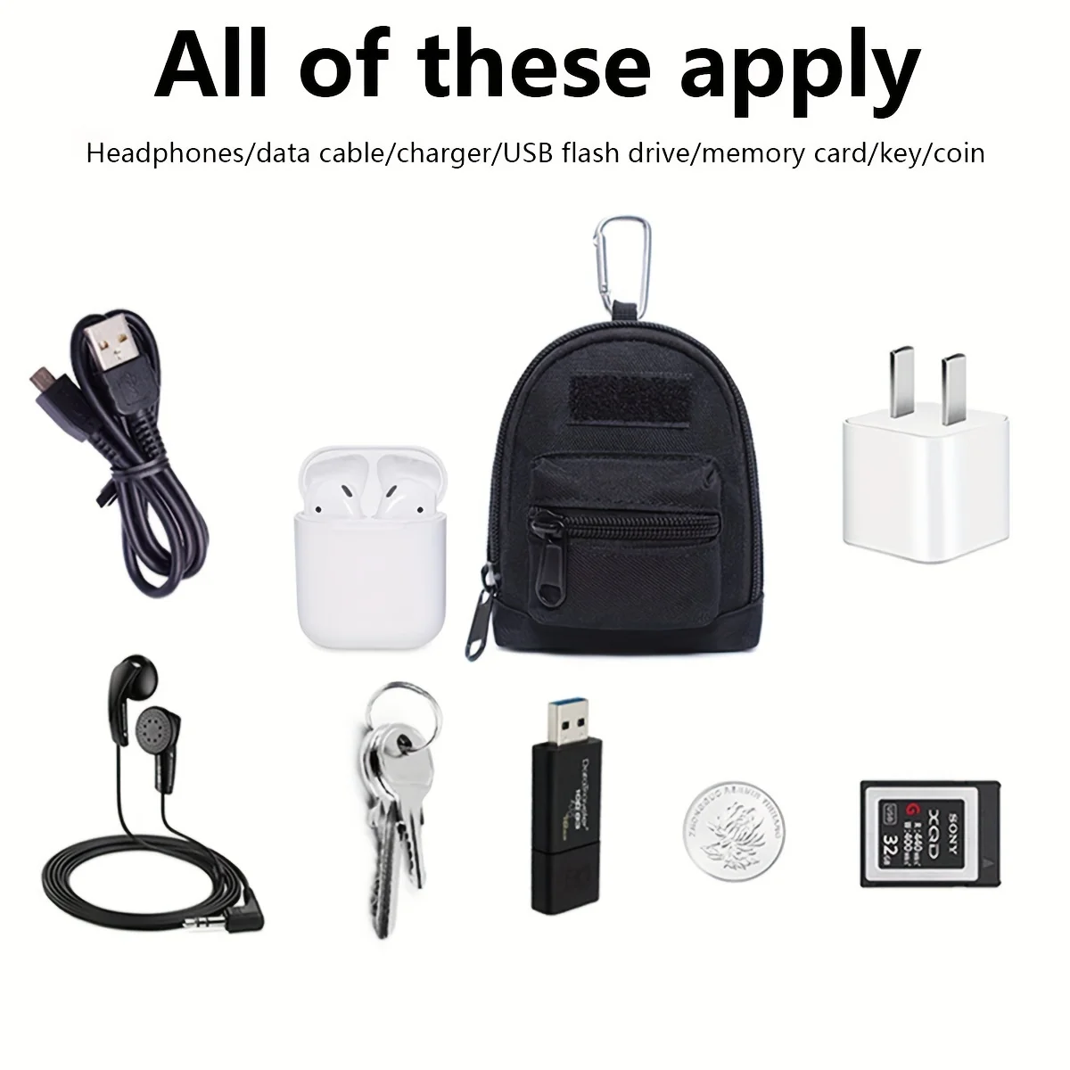 محفظة جيب ترفيهية رياضية خارجية تحمل حقيبة صغيرة حقيبة مفاتيح حقيبة تكتيكية صغيرة عبوة واحدة #5