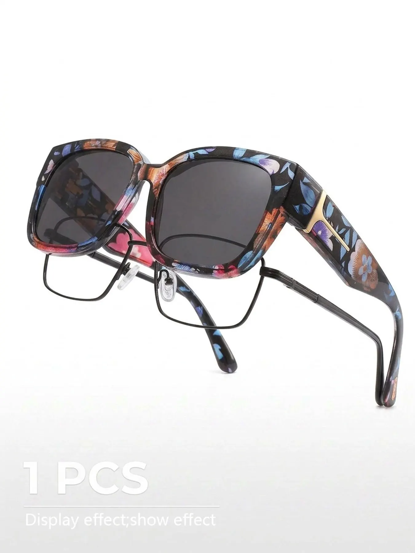 1 Pair of New European and American Style Fashionable Classic Eyeglasses for Men and Women, Suitable for Prescription Lenses, Wide-Rim Design, Suitable for Various Activities, Full-Frame Glasses, Everyday Casual Sungla