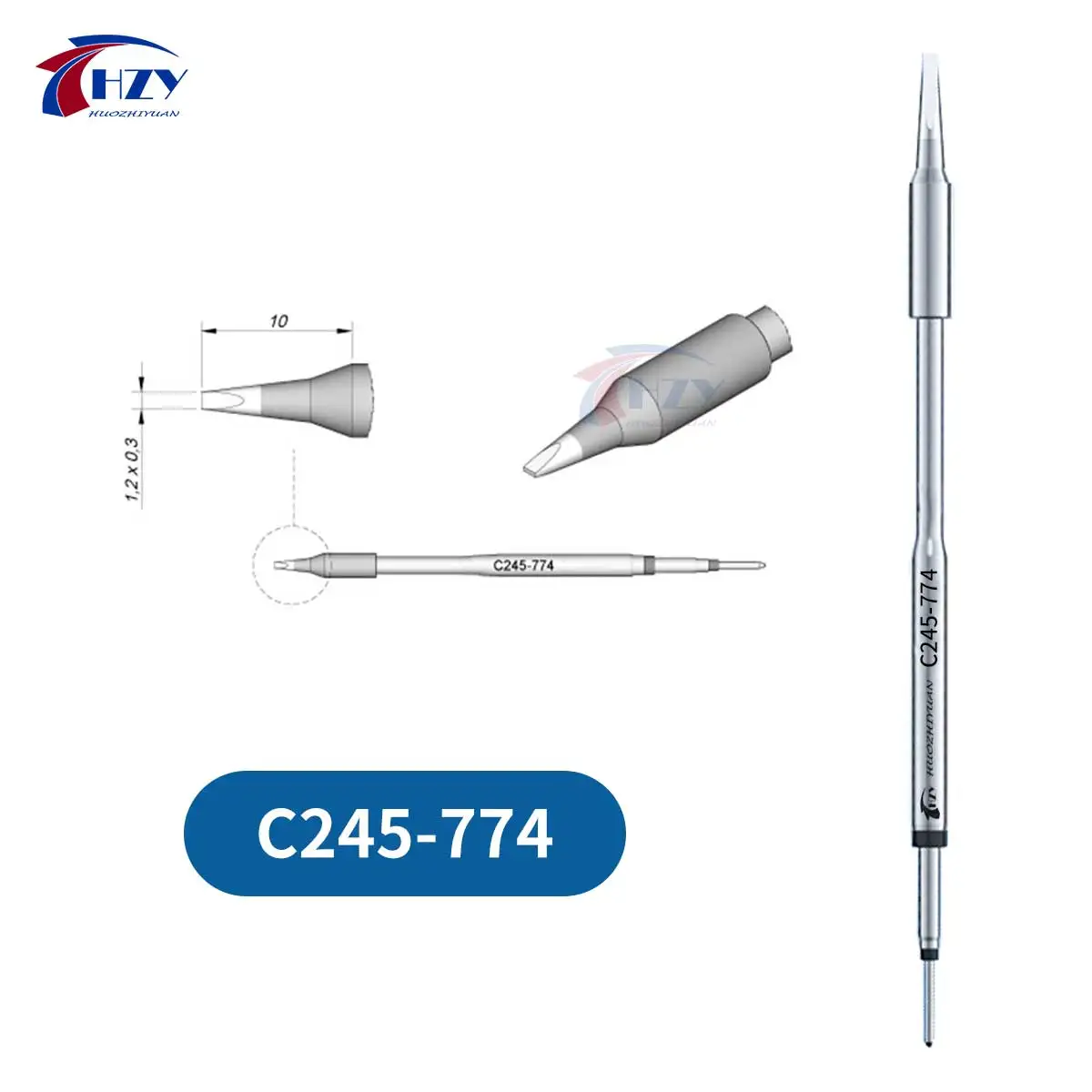 HZY C245 Serie Lötspitzen I/IS/K/SK/939/945/966 Universeller T245-Griff für T245-Lötstation Handy-Reparaturwerkzeuge