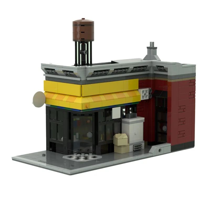 820 أجزاء MOC المدينة الحديثة مشاهد الشوارع وحدات قبو النبيذ اللبنات لتقوم بها بنفسك التعليمية الجمعية لعبة هدايا عيد ميلاد الأطفال #6