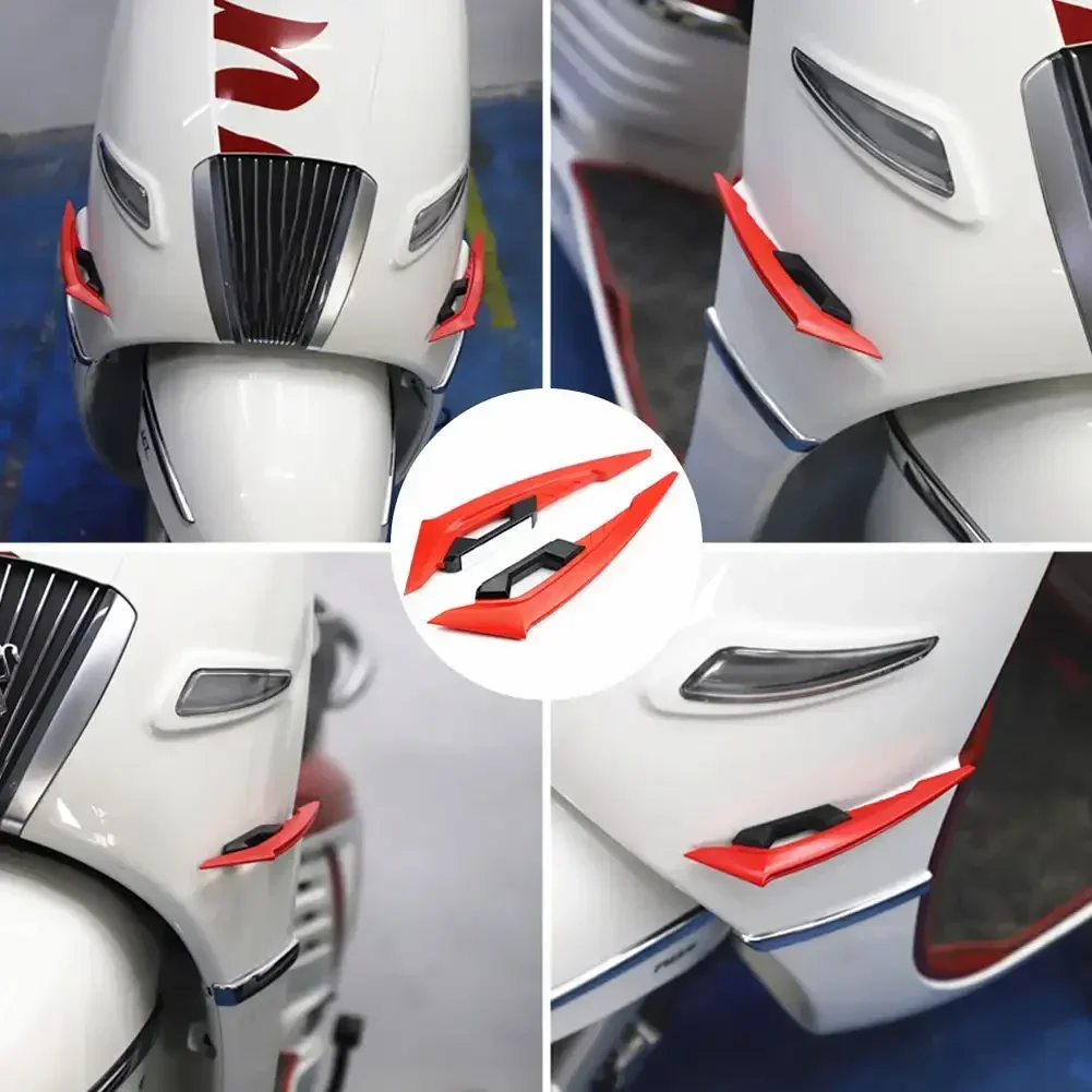 2PCS Motorcycle Front Fairing Winglets Universal Side Spoilers Dynamic Wing Sticker Motorcycle Winglet Aerodynamic