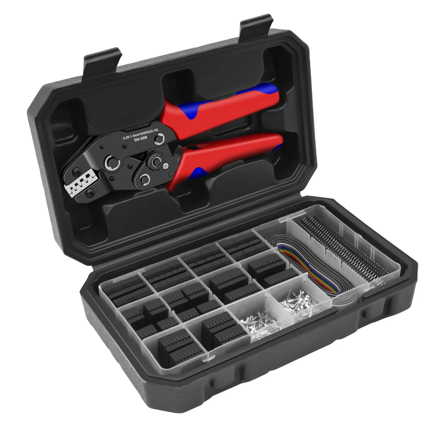 

SN-58B Dupont Crimping Tool Plier Set 2.54 Jst Terminals Ferrule Crimper Wire Hand Tool Kit Clamp Tool Kit