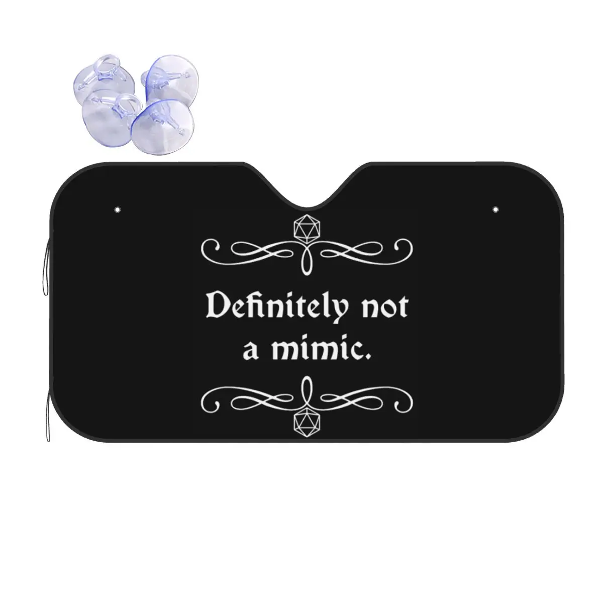 

Definitely Not A Mimic Dnd Game Sunshade Windscreen Car Front Windshield Window Sun Visor Accessories Covers