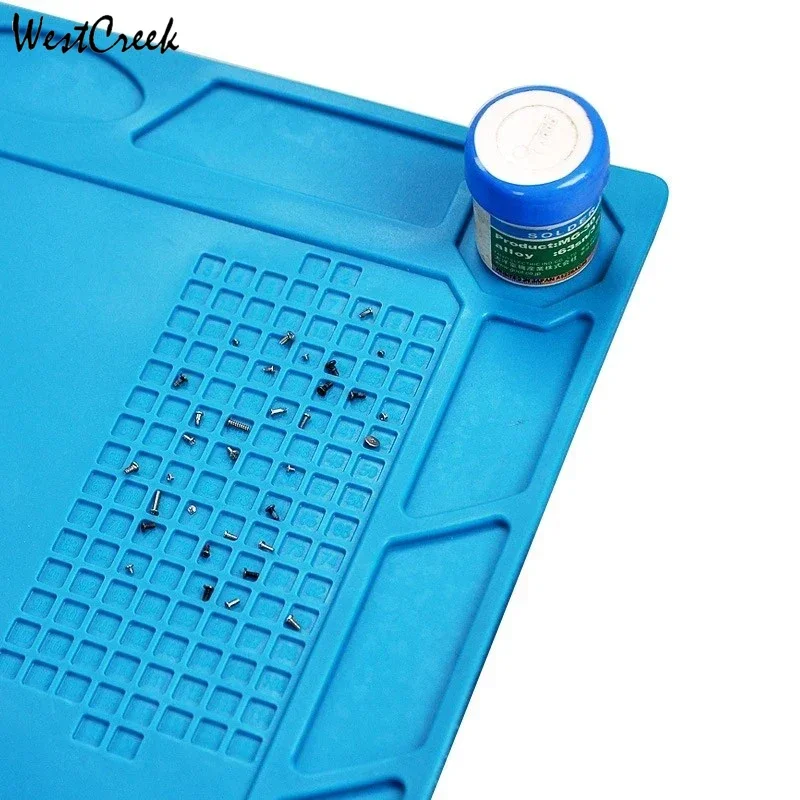 WESTCREEK 320x230mm Insulating Heat-Resistant Silicon Welding Work Pad Desktop Platform Rework Repair Tool Bench Pad