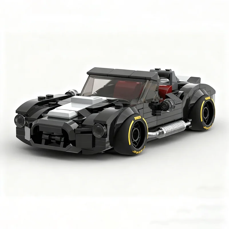 278pcs MOC Shelby Cobra City Champions Racing Model Building Blocks Home Decor Desk Display Shelf Accent Office Gift For Adults
