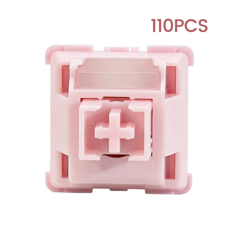 Super Sale 110 PCS Sakura V2 Switch 35gf 5Pin Linear Creamy Switches POK POM PA66 for Custom Gaming Mechanical Keyboard Hot Swap