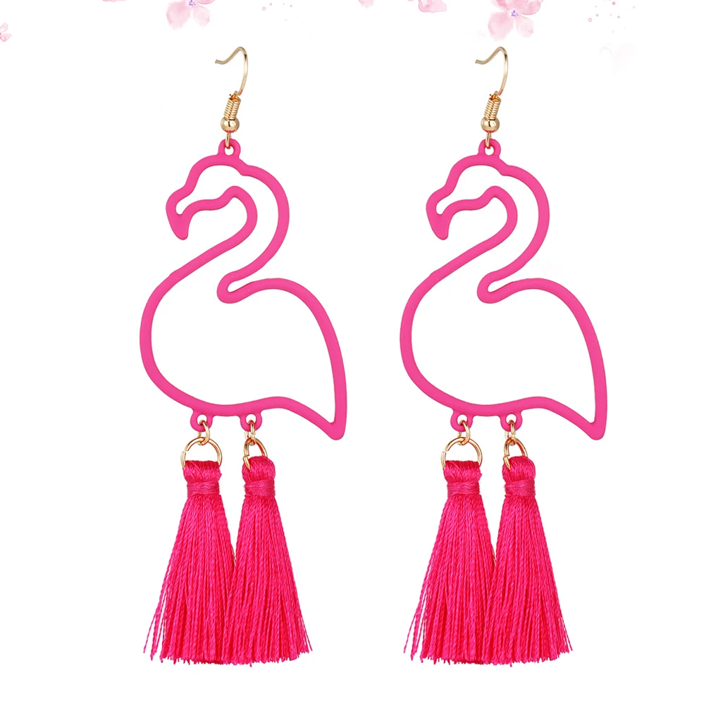 

Flamingo Design Women Flamingo Design Earrings Casual Jewelry Party Ear Decor Long Lasting Eardrop Fashion Accessories