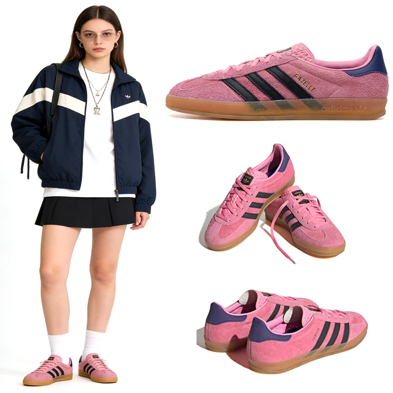 

Женские кроссовки Adidas GAZELLE INDOOR W, классические кроссовки для скейтбординга, низкие повседневные кроссовки, удобные и легкие, IE7002