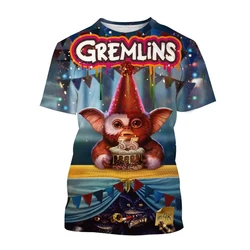 Hot Sale Christmas Horror Movie T-shirts Cartoon Gremlins 3D Print Men/Women Funny Puppet Monster Tee Top Fashion Kids Clothing