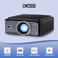 DESS Projector 4k Auto Focus Voice Control Home Theater Video Android  Full Hd Native 1080p BT5.0 Wifi6 Outdoor Led Projectors