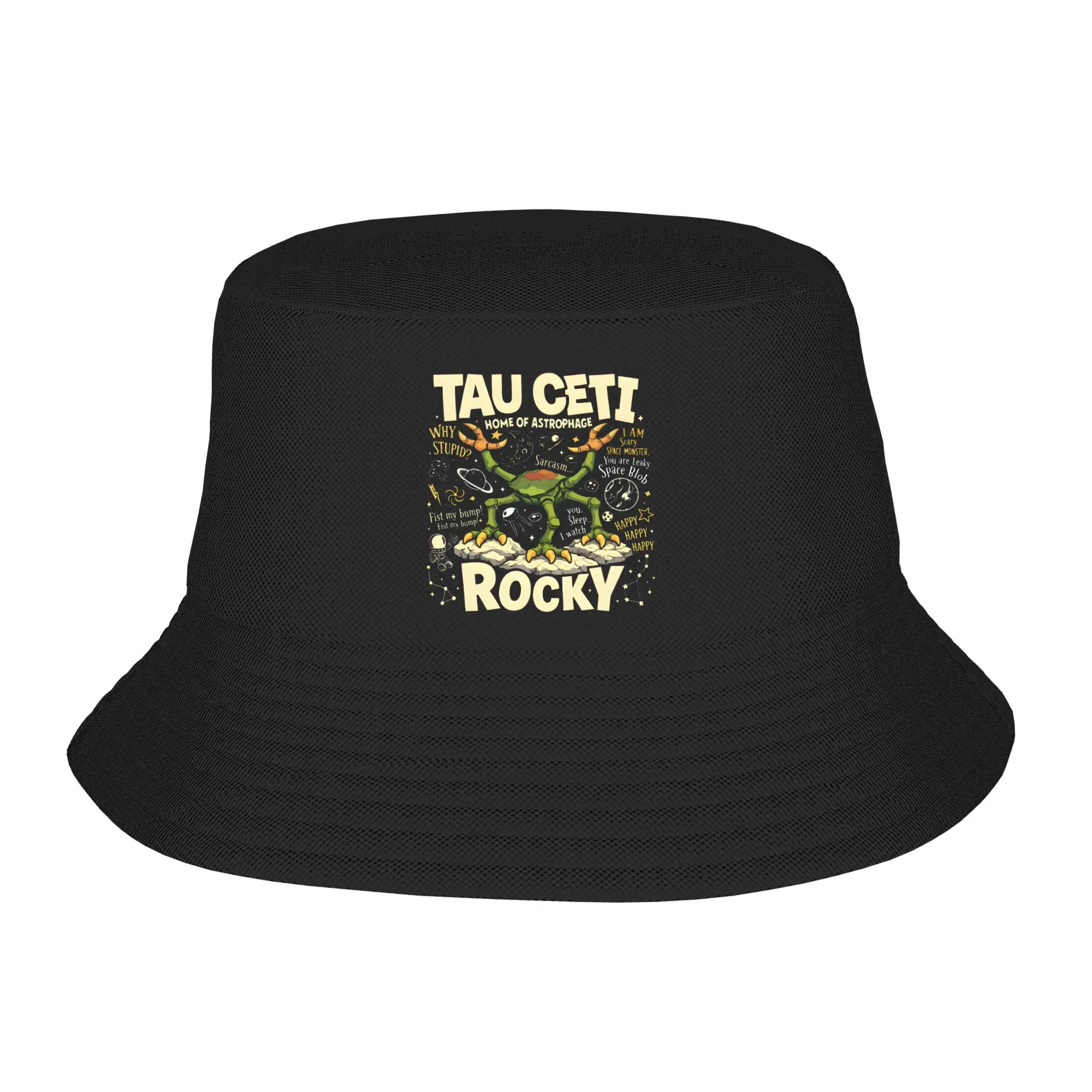 Rocky Project Hail Mary Space Monster Bucket Hat Summer Travel Headwear Accessories  Fishing Caps for Teen Ispoti Lightweight
