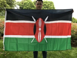 SKY FLAG Kenya Flag 90x150cm high quality Polyester standard hanging ken ke Kenya Flag For Decoration