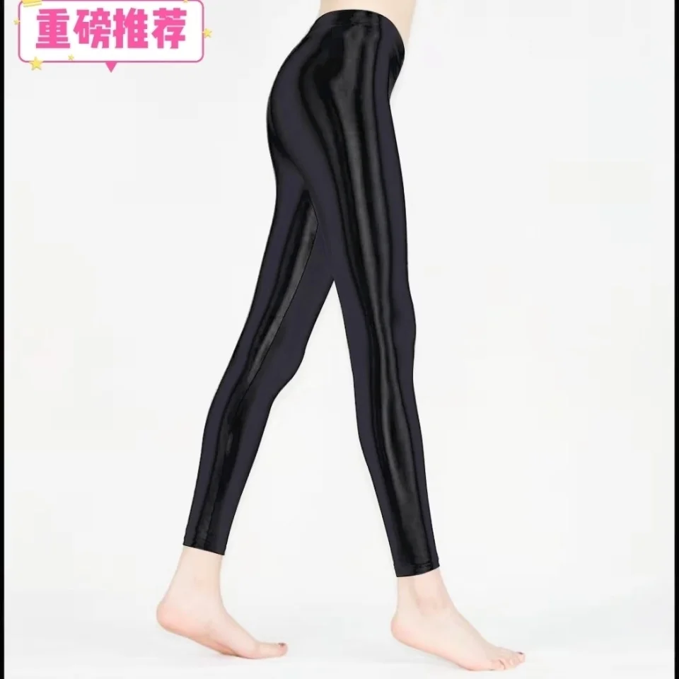 Glossy High Waist Seamless Women Yoga Leggings Plus Size Workout Pants for Gym Trousers Tight Bottoms