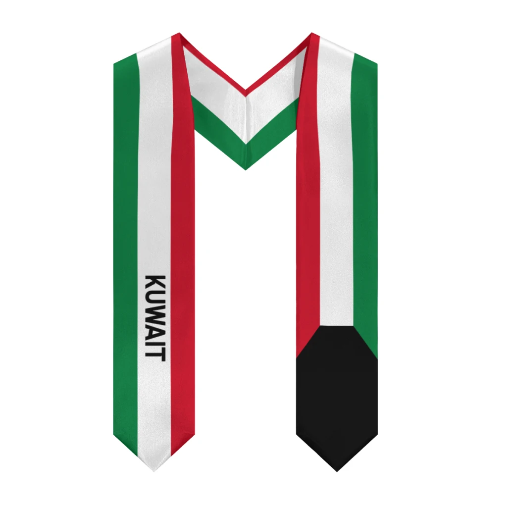 المزيد من تصميم شال التخرج علم الكويت وعلم الولايات المتحدة سرق وشاح الشرف دراسة على الطلاب الدوليين #1