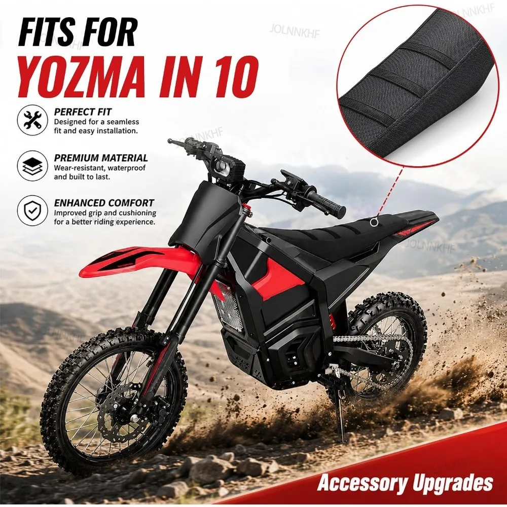 Seat Cover Cushion Protector for Yozma IN10 Tutio Lengthen Seat Cushion Non-slip Against Wear Electric Off-Road Motorcycle
