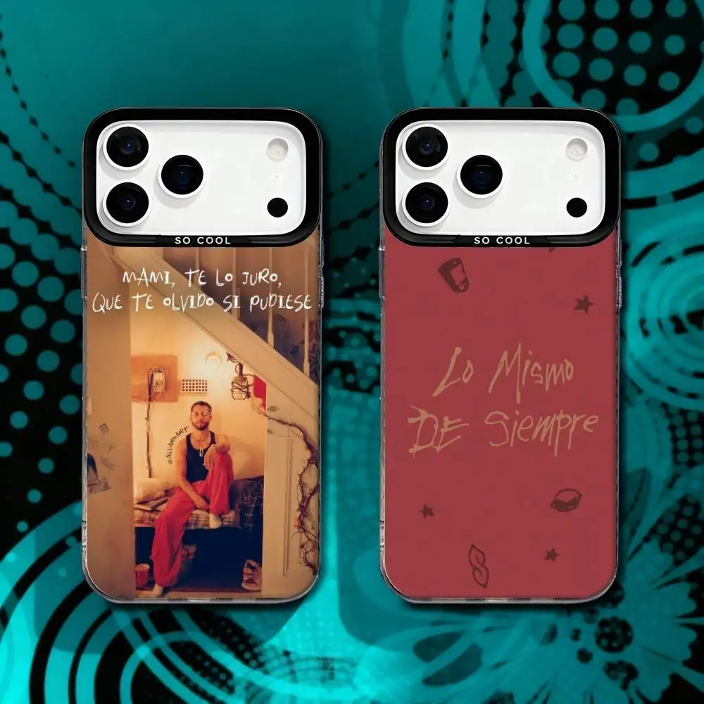 

M-Mora Lo Mismo De Siempre Phone Case For iPhone 17,16,15,14,13,12,X,8,Pro,Max,Plus,SE4,Air,Mini HD Black IMD Matte