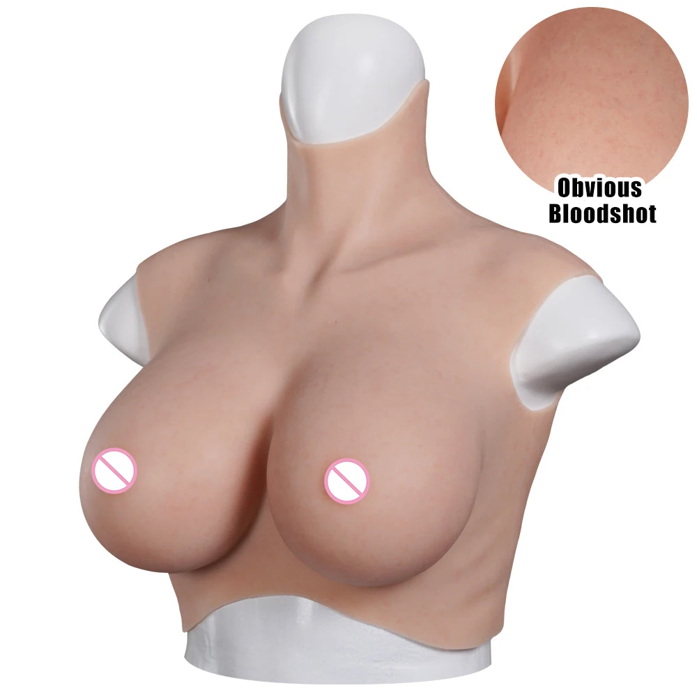 EYUNG 8th New Upgraded Top Quality Realistic Silicone Breast Forms With Bloodshot Design Chest Cosplay Drag Queen Cross-Dressing