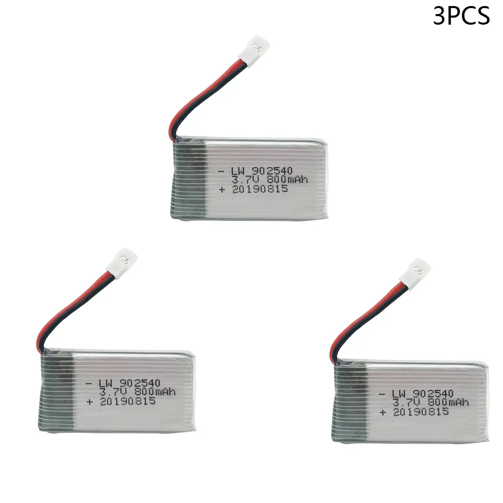 3.7V 800mAh 902540 Lipo Battery For Syma X5C X5SC X5SW Top selling Q7 RC Quadcopter Drone Spare Part 3.7V XH2.54 Plug battery