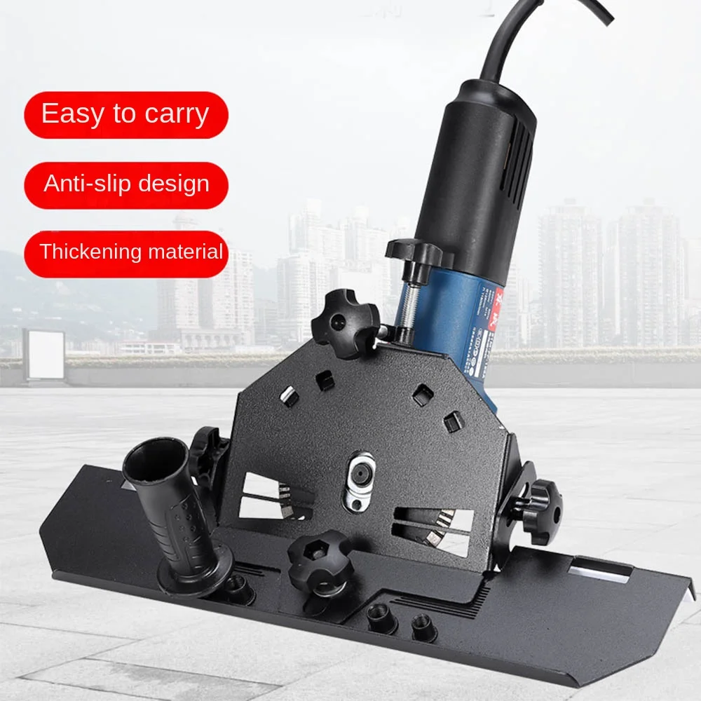 

Easy To Use 45 Degree Chamfer Frame Adjustable Angle Ceramic Stone Cutting Angle Grinder Chamfer Holder Fixed Holder Metal