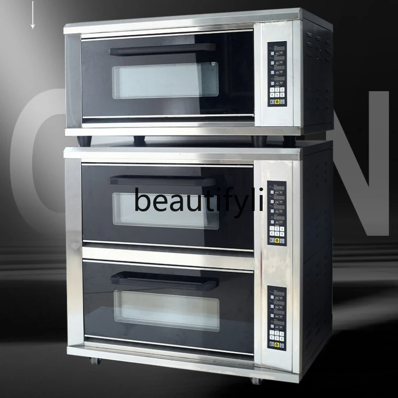 

Electric Oven with Steam for Pizza, Bread, and Cake Shop, Timed Baking Electric Oven for Commercial Use