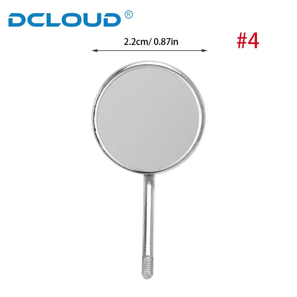 DCLOUD 10Pcs/Pack Dental Mouth Mirror Head Stainless Steel Mouth Reflector Mirrors  Oral Care Tool Dentist Odontoscope Accessory