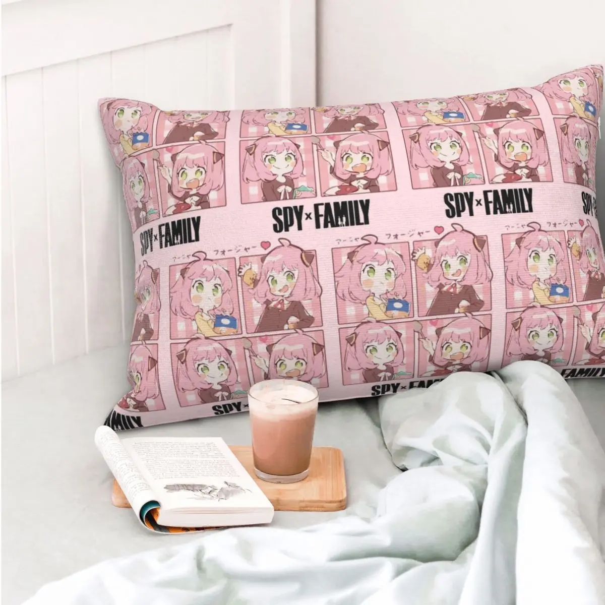 

Spy X Family Anya Forger Rectangle Pillowcase Cushion Cover Decorative Bedroom Bed Home Comfort Throw Pillow
