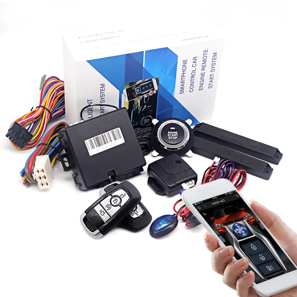 Kirbin K5-9100 Automotive start stop Car alarm with autostart Start button system Remote starter For Ford/Hyundai/Kia/Buick