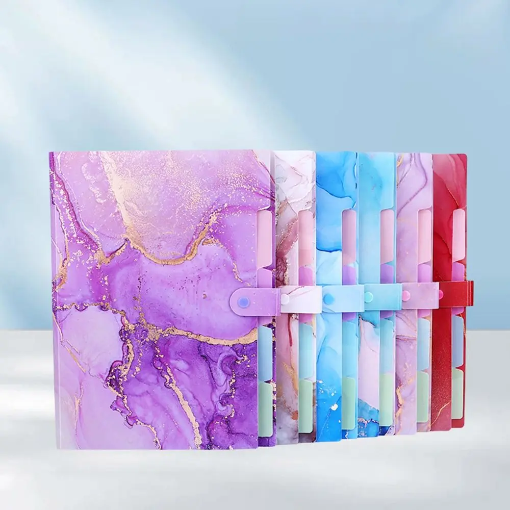 Multi Layered Document File Folder Paintings Collection Book Archives Bag Binder Contract Clamp PP