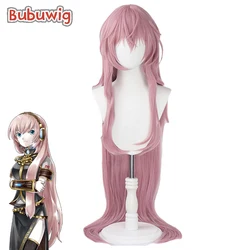 Bubuwig Synthetic Hair Megurine Luka x Rascal the Raccoon Cosplay Wigs 100cm Fashion Women Long Straight Pink Wig Heat Resistant