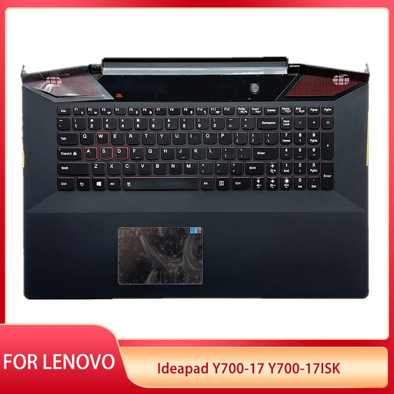 New For Lenovo Ideapad Y700-17 Y700-17ISK Laptop Upper Case Palmrest C Cover With US Backlit Keyboard Touchpad 5CB0K37600