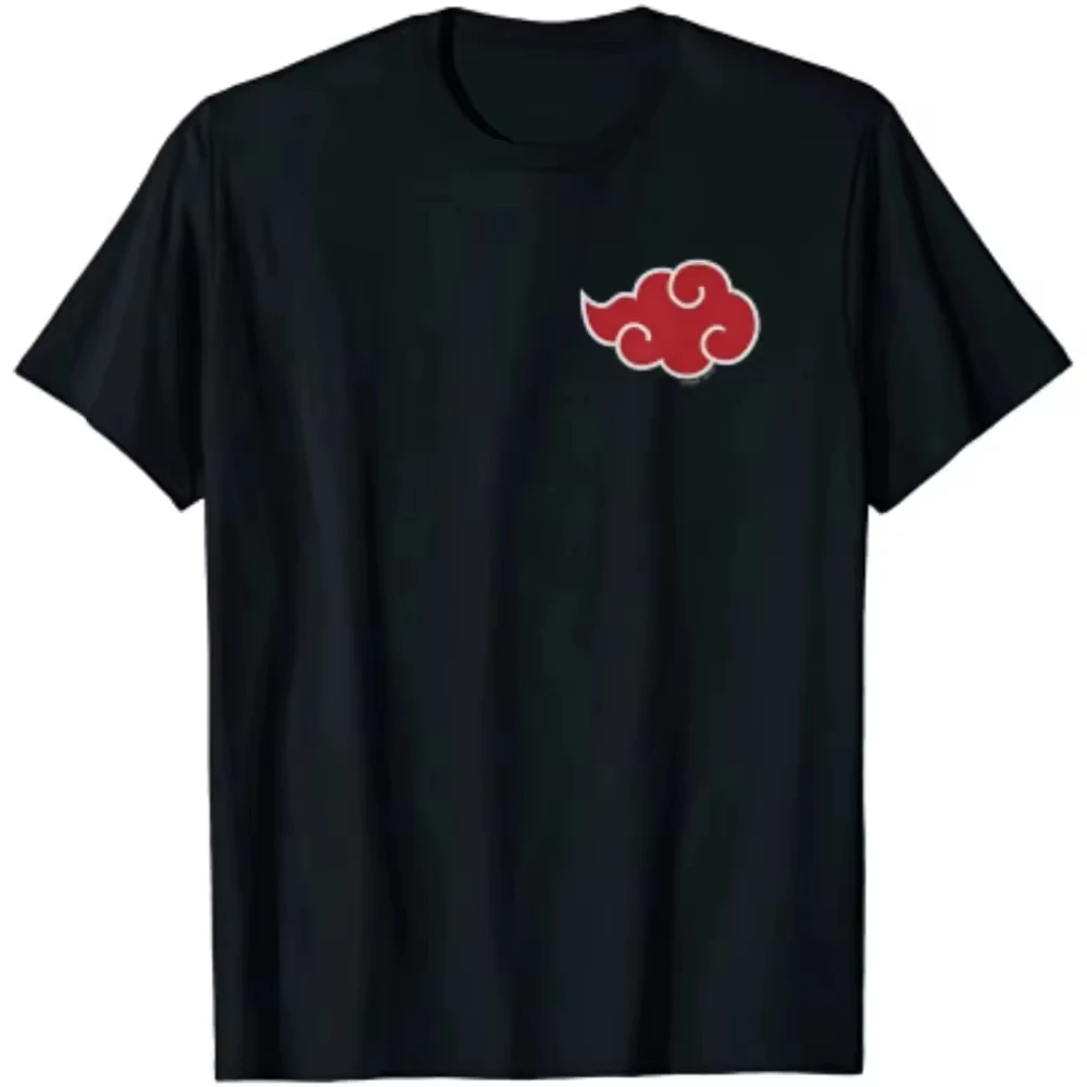 Camisetas de Hombre con Estampado de Nubes Akatsuki de Anime Japonés 2026, Camisetas de Manga Corta para Hombre, Ropa de Marca para Hombre