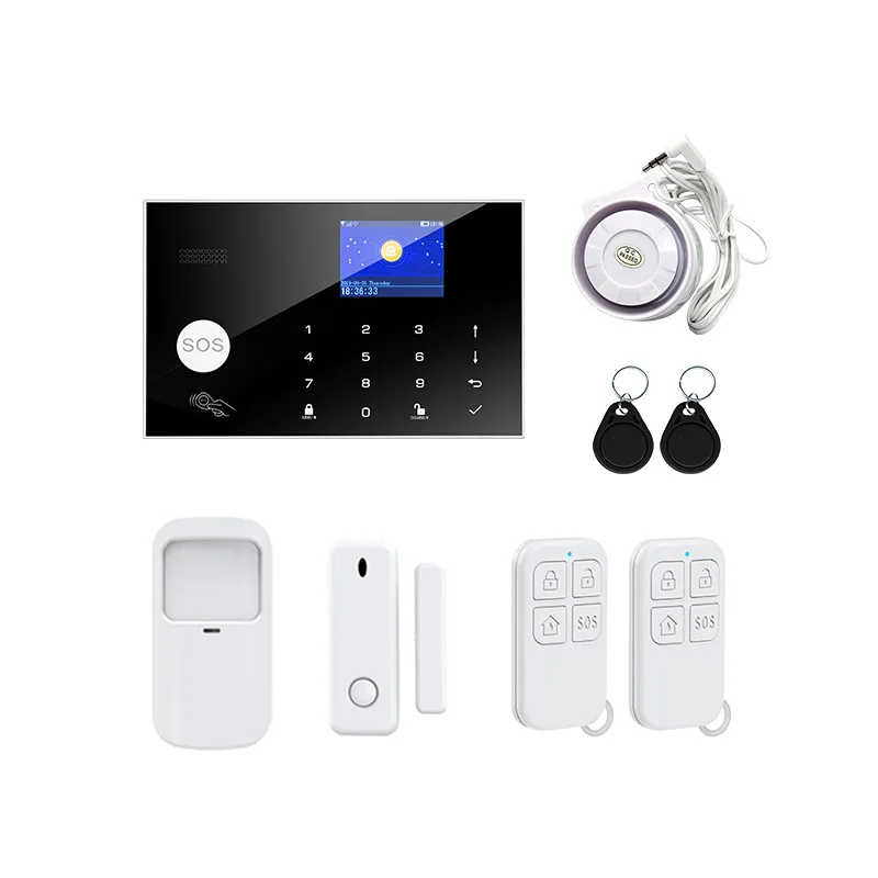 Tuya Wireless WIFI  Home Burglar Alarm Security Protection Smart System GSM+4G anti-theft alarm Wifi 4g GSM Home alarm system