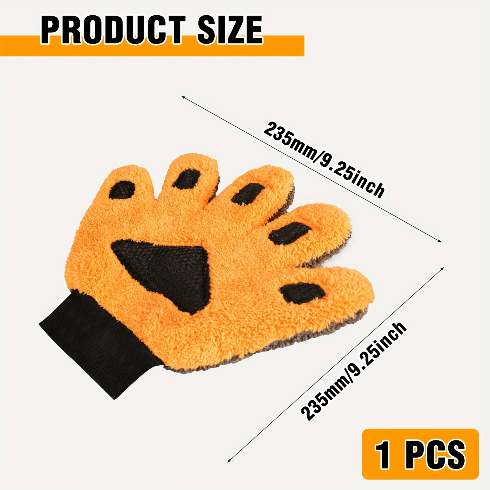 

Негабаритные перчатки для мытья автомобиля размером 23,5 см — сверхмощные чистящие перчатки с мягкой впитывающей коралловой шерстью.