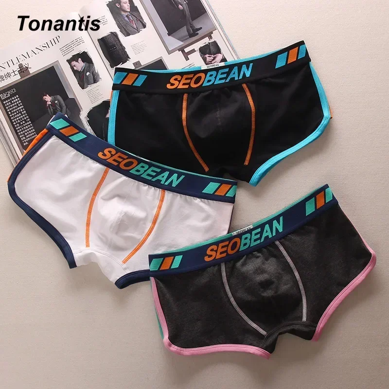 3PCS/SET Men\'s Panties Men Underwear Boxershorts Men Boxer Men Ropa Interior Hombre Calzoncillos Breathable Hombre Bamboo M-XXL