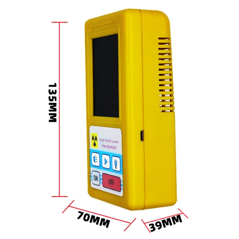 -ABGQ LCD Radioactive Tester, Personal Dosimeter For Nuclear Radiation Detection, X-Ray Beta Gamma Detector For Marble Tools