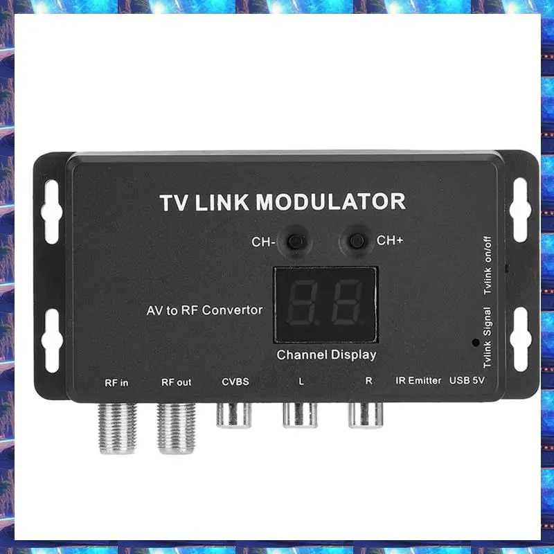 

2025 TM70 UHF TV LINK Modulator AV To RF Converter IR Extender With Channel Display USB 5V,TM70 UHF TV LINK Modulator AV To RF C