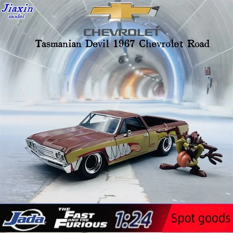 

JADA1 24 Tasmanian Devil 1967 Chevrolet Road alloy car model display piece boy gift