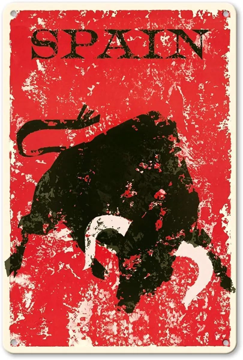 Bobdsa-cartel de hojalata de España, pintura de hierro para pared, decoración de placa Retro, cartel de Metal, regalo artístico, señal de advertencia para almacén familiar G