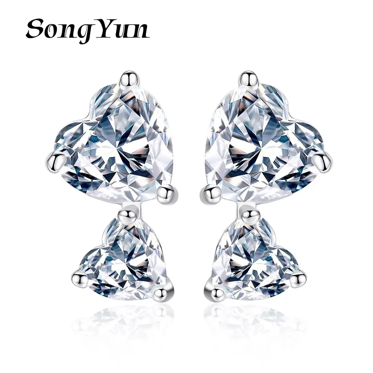 

SYYG Jewelry MHT Quality Brass Stud Earrings Dangle CZ 7A Zircon Timeless Best Friend Gift Women Earring Jewelry