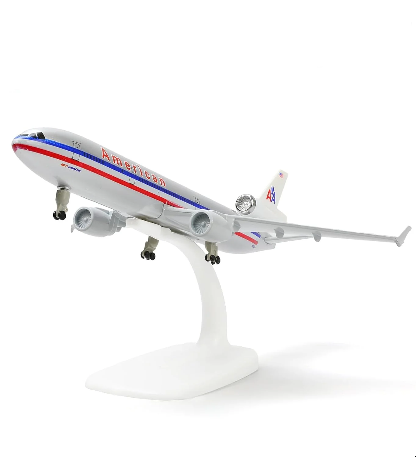 

Модель самолета MD-11 American Airways, масштаб 1:400, 20 см, металлический сплав, с шасси, статическая модель