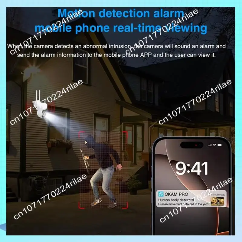 A17Z 4X デジタルズーム 8MP Wifi カメラ屋外ワイヤレスセキュリティ監視 PTZ カメラ人間追跡双方向 ACCTV