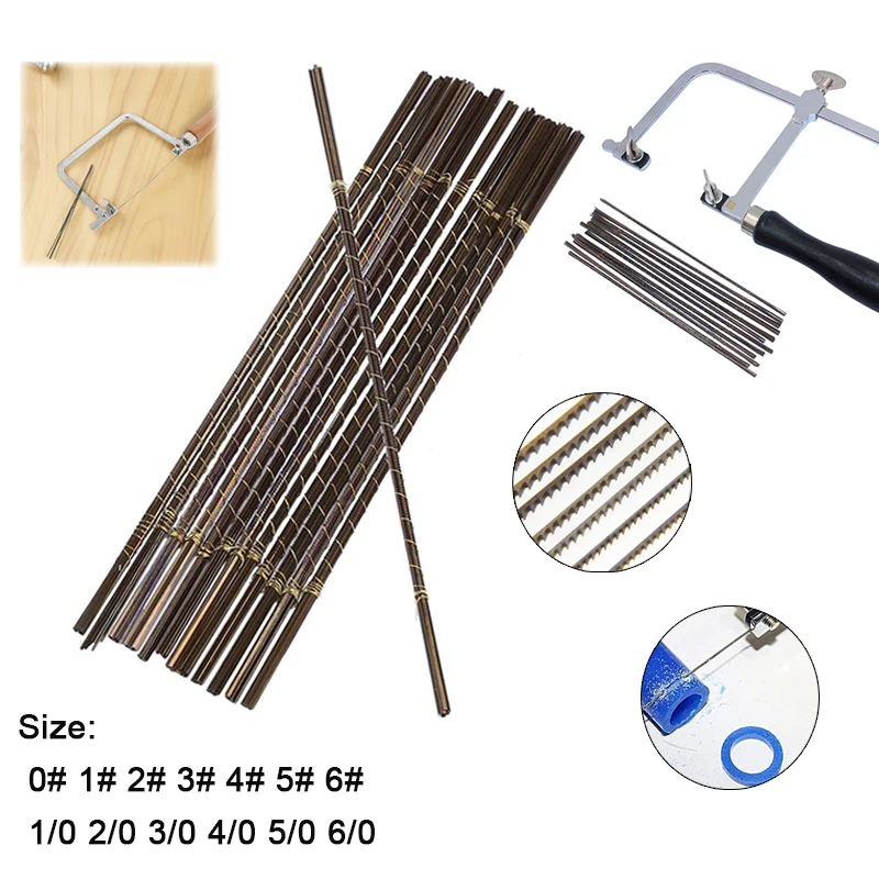 

144/12pcs Sawblades Jeweler Metal Cutting Saw Blades Set Handicraft Jewelry Design and Repair Gems Woodworking Hand Tools